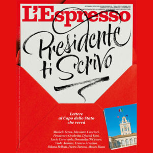 Calligrafia per copertina Espresso 