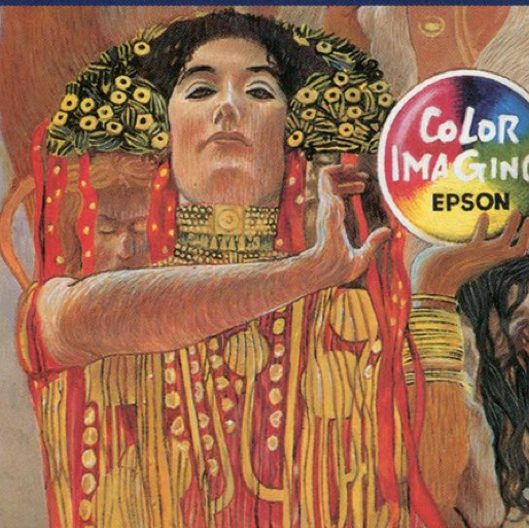 Pubblicità Stampante EPSON Gustav Klimt
