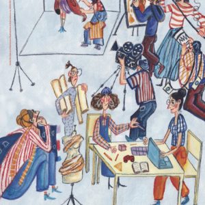 Illustrazione x IED pubblicata nella rivista La Fine del Mondo