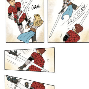 Penny studio scena di combattimento