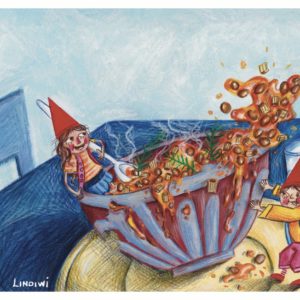 Illustrazione di ricette: pasta e ceci