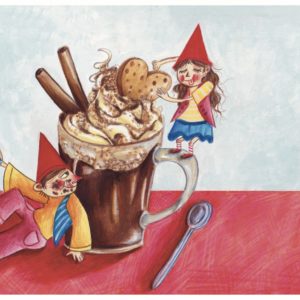 Illustrazione di ricette: cioccolata calda