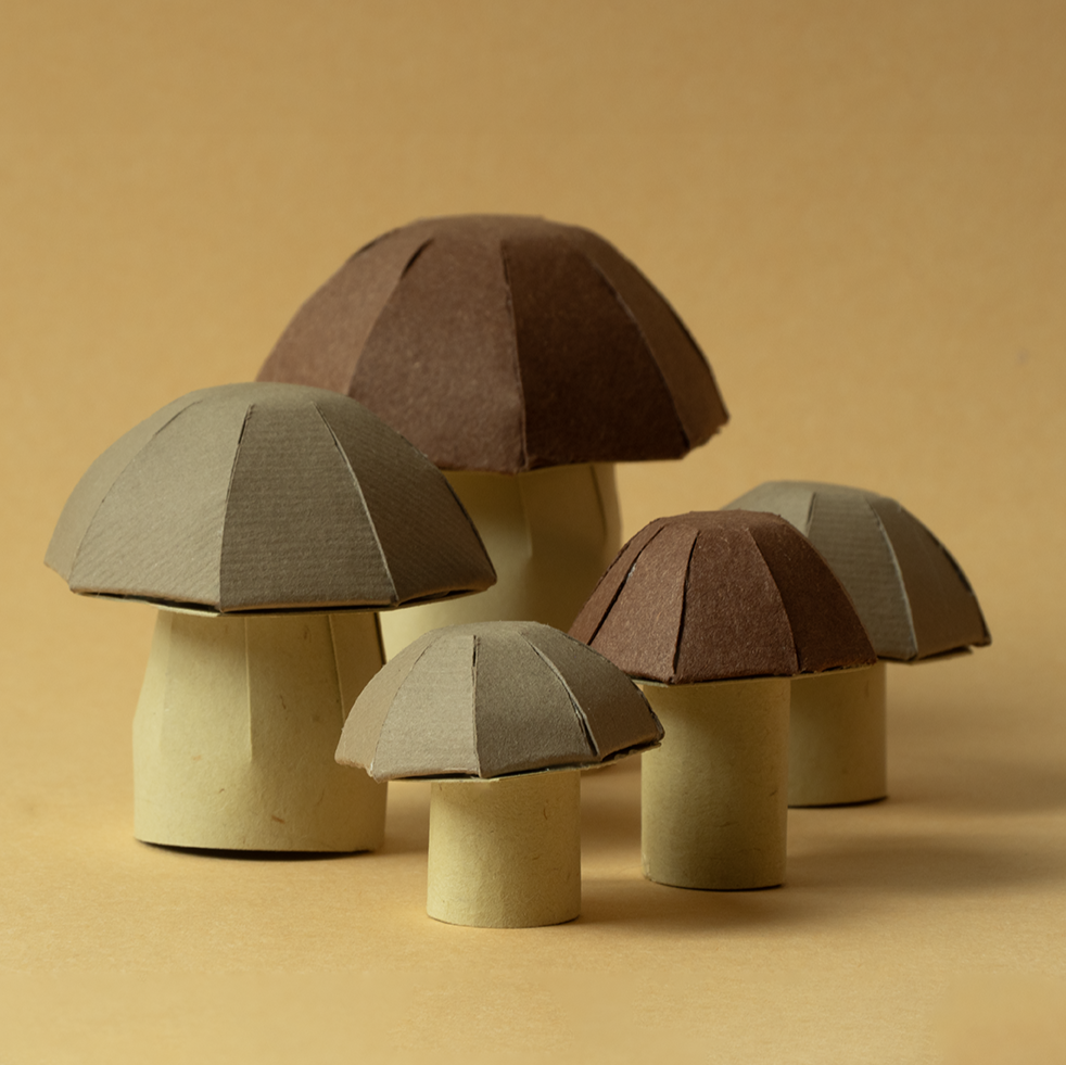 Paper mushrooms
