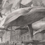 <b>Il volo delle balene</b> di Tommaso Carozzi - Il giorno delle Balene ° carboncino e grafite su carta °</br> Editions Chocolat-Jeunesse ° edita <a style="border-left: 5px solid #aa1c1e; padding: 0 2%;" href="http://www.tommasocarozzi.com" target="_blank">www.tommasocarozzi.com</a> Il volo delle balene