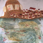 <b>Gigante d'acqua</b> di Silvia Gorla - tecnica tradizionale - inedito <a style="border-left: 5px solid #aa1c1e; padding: 0 2%;" href="https://www.instagram.com/silvia_sgo/" target="_blank">www.instagram.com/silvia_sgo</a> Gigante d'acqua