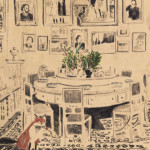 <b>Sala da pranzo</b> da Volpi di Igea Paiano - Acrlilico e olio su tela - inedito <a style="border-left: 5px solid #aa1c1e; padding: 0 2%;" href="https://www.instagram.com/eaia.a/" target="_blank">www.instagram.com/eaia.a</a> Sala da pranzo