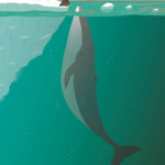 <b>Whale lover</b> da Leggende Groendlandesi di Federica Bordoni - china e colore digitale </br>edito da Iperborea <a style="border-left: 5px solid #aa1c1e; padding: 0 2%;" href="http://www.federicabordoni.com" target="_blank">www.federicabordoni.com</a> Whale lover, Leggende Groendlandesi